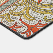 Daffodil chintz art nouveau bloem behang bureaumat (Hoek)