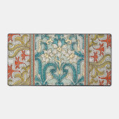 Daffodil chintz art nouveau bloem behang bureaumat (Voorkant)