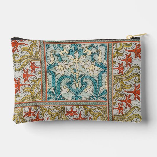 Daffodil chintz art nouveau bloem behang etui (Achterkant)