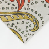 Daffodil chintz art nouveau bloem behang fleece deken (Hoek)