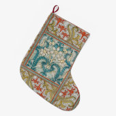 Daffodil chintz art nouveau bloem behang grote kerstsok (Voorkant (Hangend))