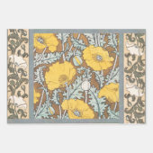 Daffodil chintz art nouveau bloem behang inpakpapier vel (Voorkant 3)