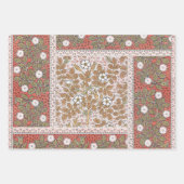 Daffodil chintz art nouveau bloem behang inpakpapier vel (Voorkant 2)