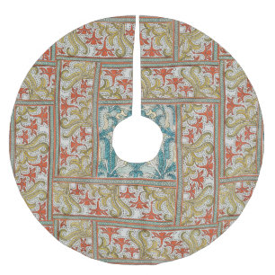 Daffodil chintz art nouveau bloem behang kerstboom rok