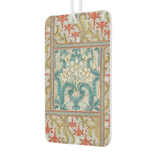 Daffodil chintz art nouveau bloem behang luchtverfrisser (Links)