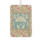 Daffodil chintz art nouveau bloem behang luchtverfrisser (Achterkant)