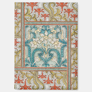 Daffodil chintz art nouveau bloem behang magneet