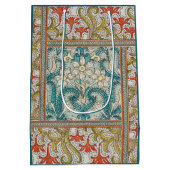 Daffodil chintz art nouveau bloem behang medium cadeauzakje (Achterkant)