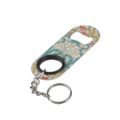 Daffodil chintz art nouveau bloem behang mini flessenopener (Achterkant Gekanteld)