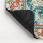 Daffodil chintz art nouveau bloem behang muismat (Hoek)