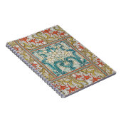 Daffodil chintz art nouveau bloem behang notitieboek (Rechterzijde)