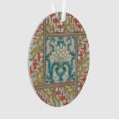 Daffodil chintz art nouveau bloem behang ornament (voorkant)