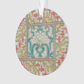 Daffodil chintz art nouveau bloem behang ornament (voorkant)