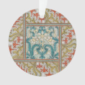 Daffodil chintz art nouveau bloem behang ornament (voorkant)