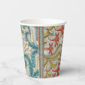 Daffodil chintz art nouveau bloem behang papieren bekers (Achterkant)