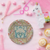 Daffodil chintz art nouveau bloem behang papieren bordje (Feest)