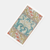 Daffodil chintz art nouveau bloem behang servet (Hoek)