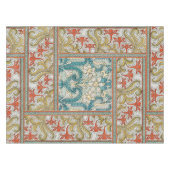 Daffodil chintz art nouveau bloem behang tafelkleed (Voorkant (Horizontaal))