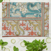 Daffodil chintz art nouveau bloem behang theedoek (Gevouwen)