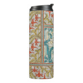 Daffodil chintz art nouveau bloem behang thermosbeker (Gedraaid links)