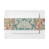 Daffodil chintz art nouveau bloem behang uitnodigingen wikkel (Voorkant Voorbeeld)