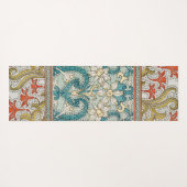 Daffodil chintz art nouveau bloem behang yogamat (Achterkant (horizontaal))