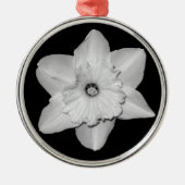 Daffodil Close-up (B&W) Ornament (Voorkant)