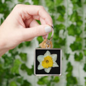 Daffodil Close-up Premium-Sleutelhanger Sleutelhanger (Hand)