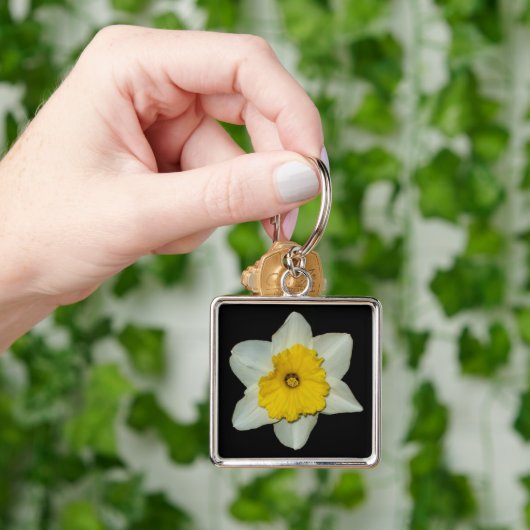 Daffodil Close-up Premium-Sleutelhanger Sleutelhanger (Hand)