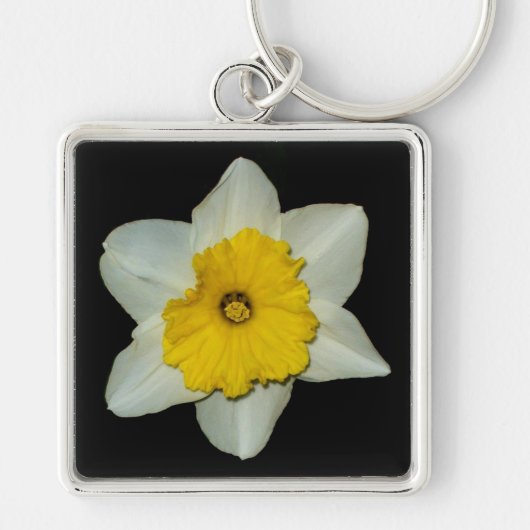 Daffodil Close-up Premium-Sleutelhanger Sleutelhanger (Voorkant)