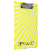 Daffodil Color Stripe Funky Patroon Klembord (Rechts)