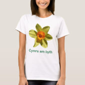 Daffodil, Cymru am byth T-shirt (Voorkant)