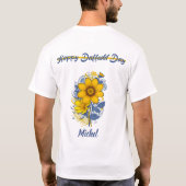Daffodil Day - Daffodil kankerbewustzijnsbloem T-shirt (Achterkant)