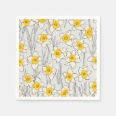 Daffodil Design papieren servetten (Voorkant)