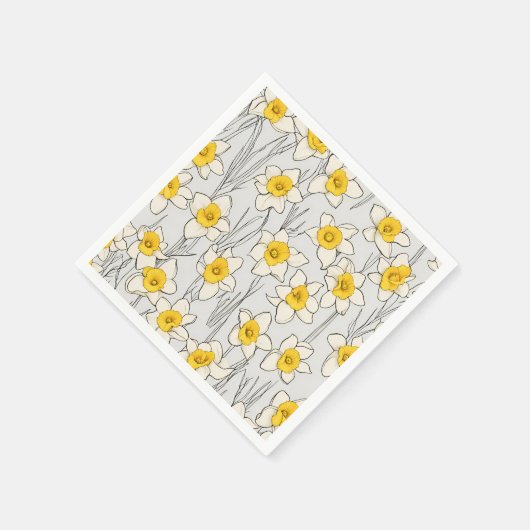 Daffodil Design papieren servetten (Hoek)