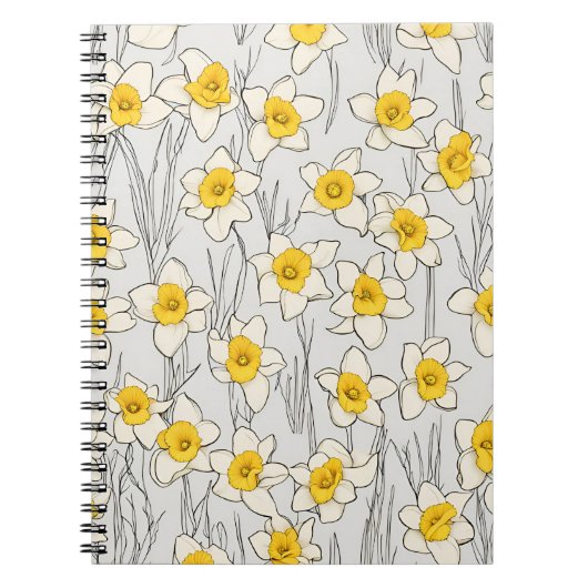 Daffodil Design Spiraalvormig Notitieboek (Voorkant)