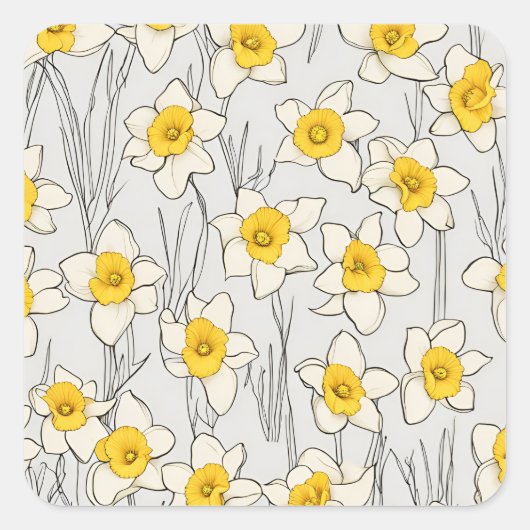 Daffodil Design Stickers (Voorkant)