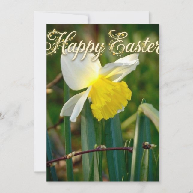 Daffodil & Easter wishes (Voorkant)