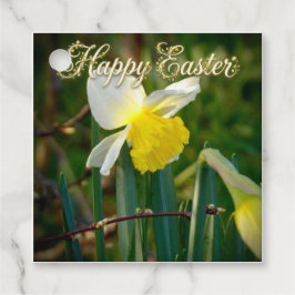Daffodil & Easter wishes Bedankjes Labels