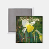 Daffodil & Easter wishes Magneet (Voorkant / Achterkant)