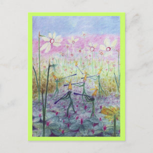 daffodil elves briefkaart