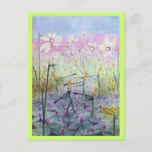 daffodil elves briefkaart (Voorkant)