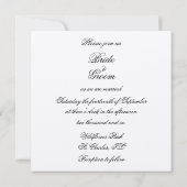 Daffodil en parels bruiloft uitnodiging (Achterkant)