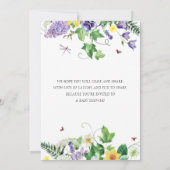 Daffodil en Wildflower Bloemen Bloemen Baby Sprink Kaart (Achterkant)