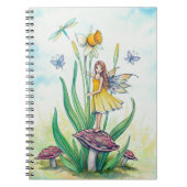 Daffodil Fairy Fantasy Art Notitieboek (Voorkant)