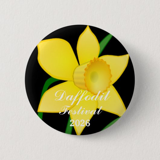 Daffodil Festival Knopspeld Ronde Button 5,7 Cm (Voorkant)