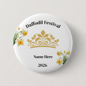 Daffodil Festival Knopspeld Ronde Button 5,7 Cm (Voorkant)