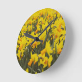 Daffodil Field Ceramic Tegel Ronde Klok (Hoek)