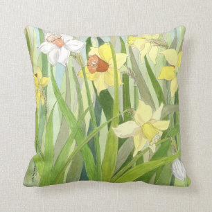 Daffodil Fields Square Pillow Kussen
