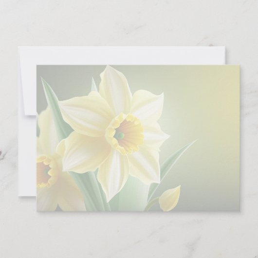 Daffodil Flat Note Card Notitiekaartje (Voorkant)